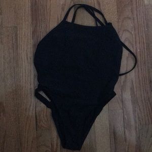 Jolyn Black Marley Tie Back Onesie Size 30